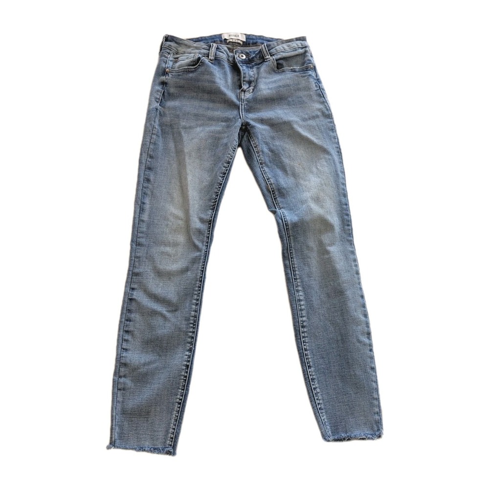 Pistola Women's Skinny Jeans Size 28‎ Denim Cutoff Ankle Frayed Hem Distressed